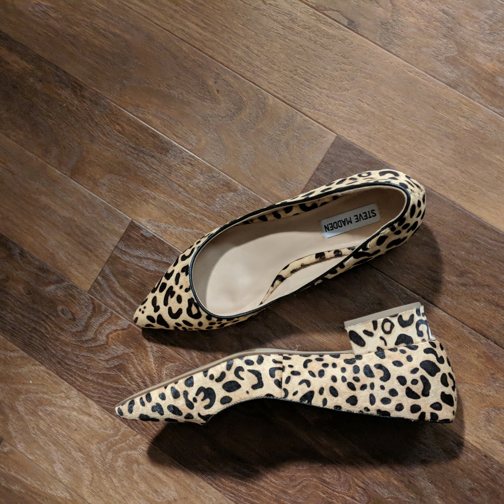 Steve Madden Flats Size 8.5 to 9 Leopard